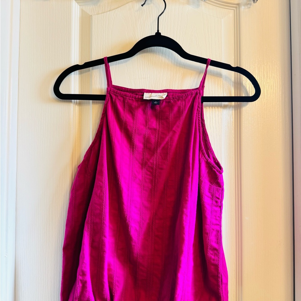 Women's Pink Sleeveless Top